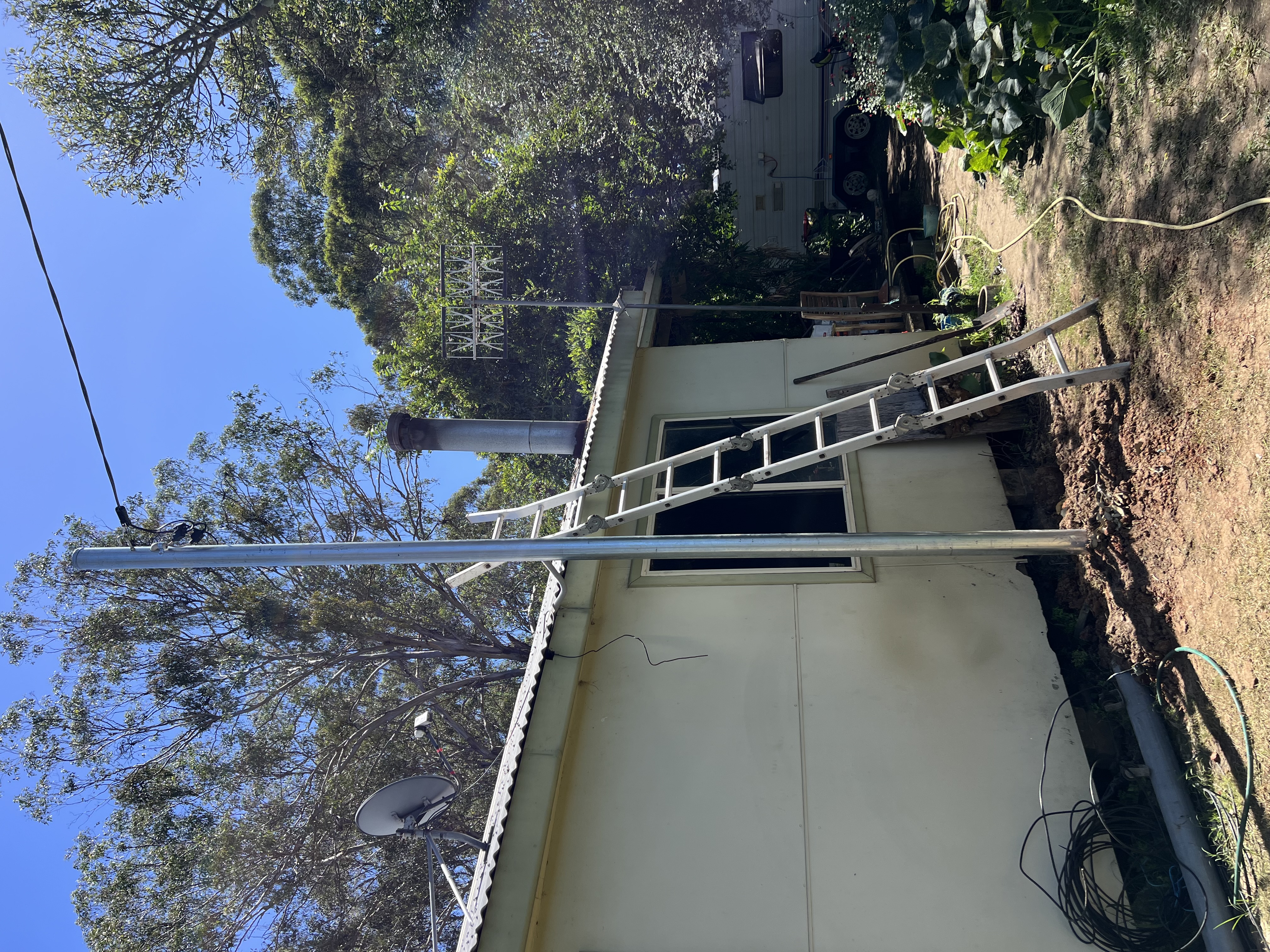 New Private Pole - Install new private pole for three-phase upgrade